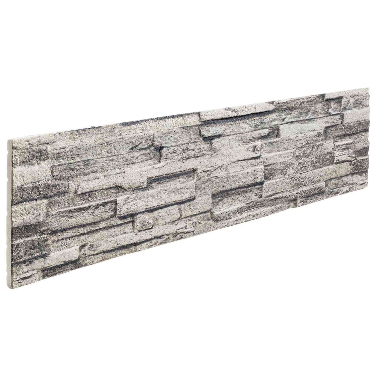 Nástěnné Panely 10 Pcs Světle Šedá 100 X 25 Cm Eps Pěna