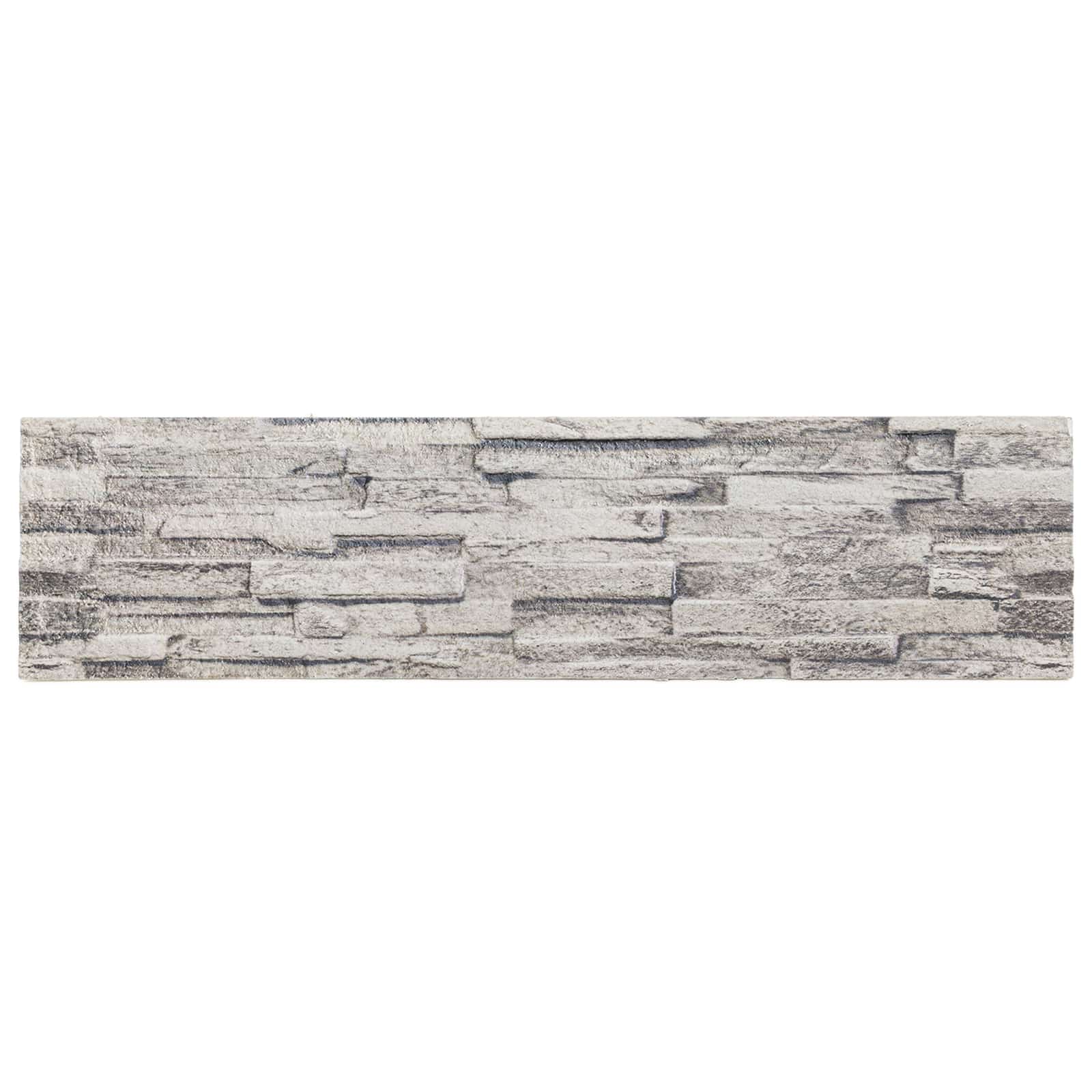 Nástěnné Panely 10 Pcs Světle Šedá 100 X 25 Cm Eps Pěna