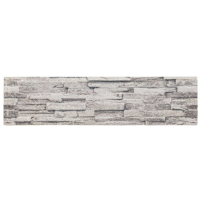 Nástěnné Panely 10 Pcs Světle Šedá 100 X 25 Cm Eps Pěna