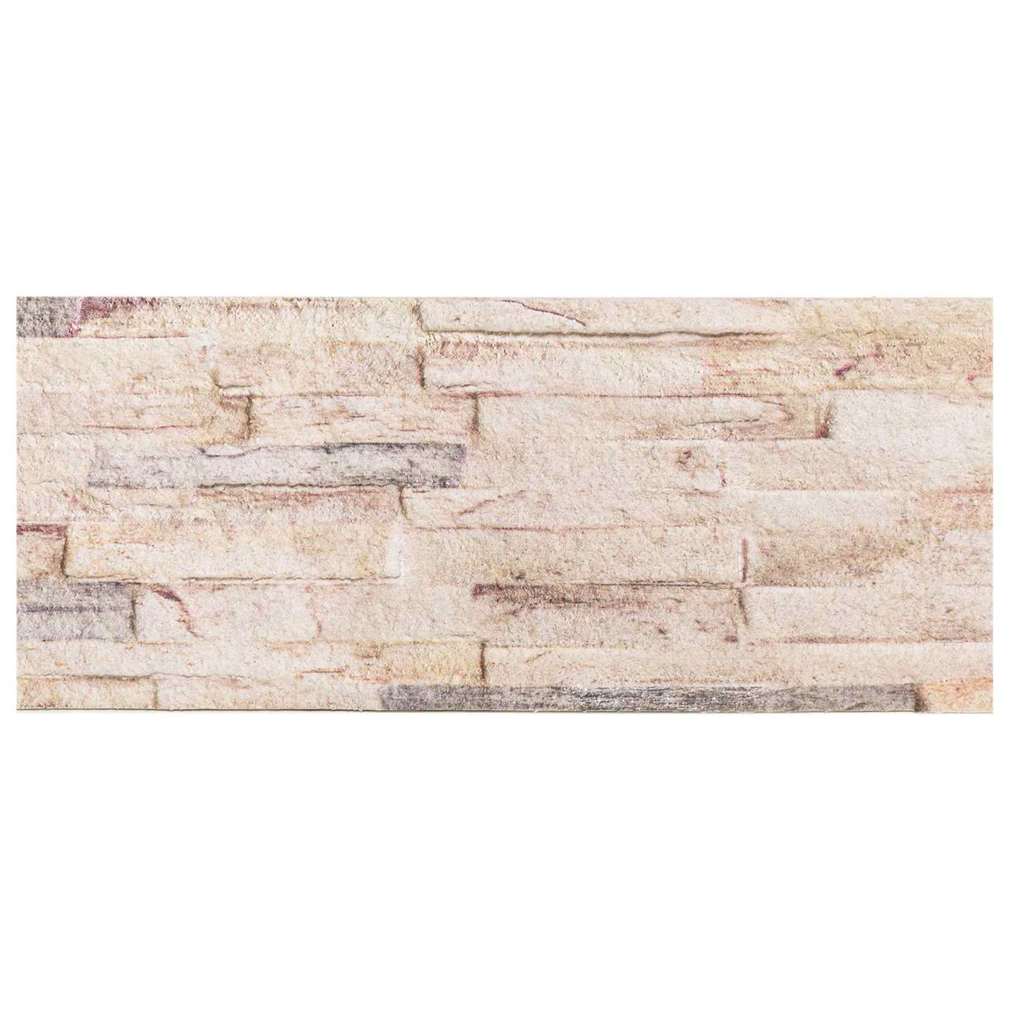 Nástěnné Panely 10 Pcs Bílá A Červená 100 X 25 Cm Eps Pěna