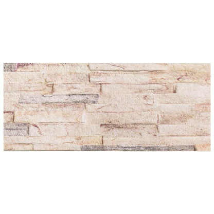 Nástěnné Panely 10 Pcs Bílá A Červená 100 X 25 Cm Eps Pěna