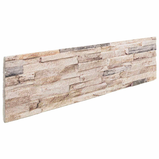 Nástěnné Panely 10 Pcs Bílá A Červená 100 X 25 Cm Eps Pěna
