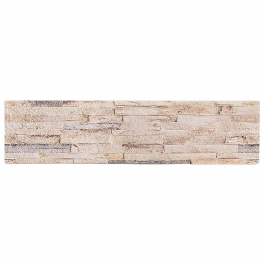 Nástěnné Panely 10 Pcs Bílá A Červená 100 X 25 Cm Eps Pěna
