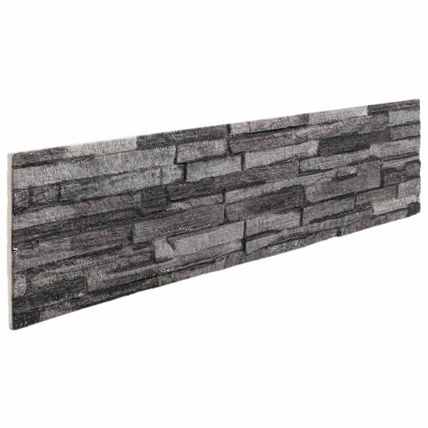 Nástěnné Panely 10 Pcs Antracit 100 X 25 Cm Eps Pěna