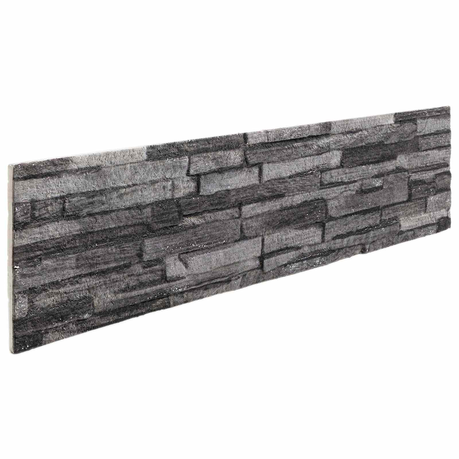 Nástěnné Panely 10 Pcs Antracit 100 X 25 Cm Eps Pěna