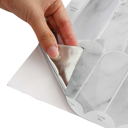 Dlaždice S Peřím 10 Ks 30 X 30 Cm Polyuretan A Pet