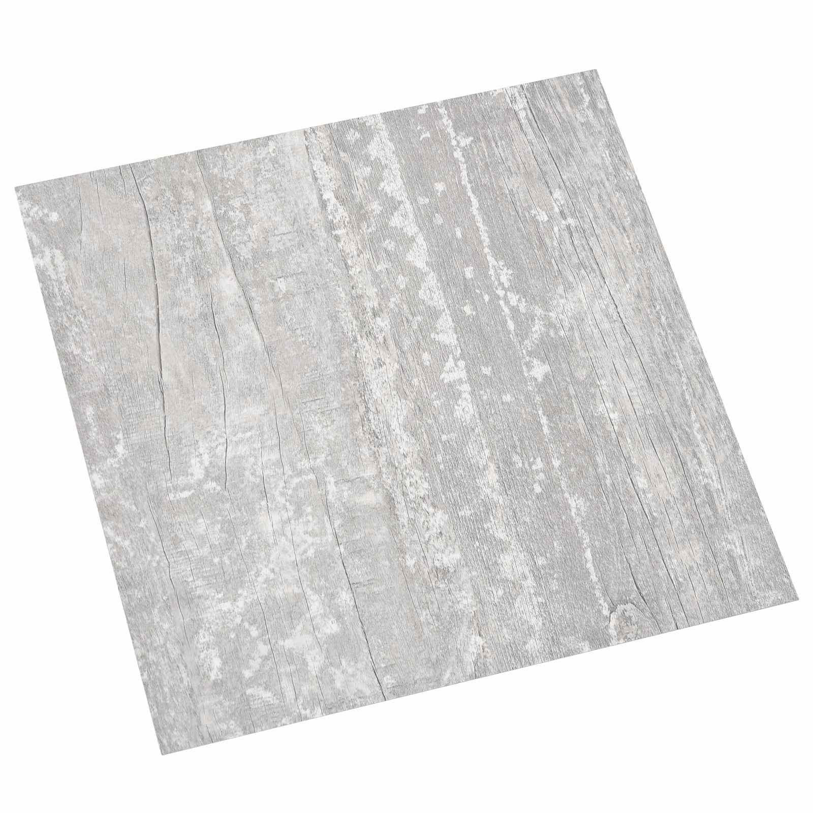 Samolepicí Podlahová Prkna 30,5 X 30,5 Cm 20 Pcs Pvc Šedá