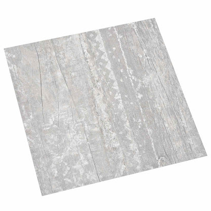 Samolepicí Podlahová Prkna 30,5 X 30,5 Cm 20 Pcs Pvc Šedá