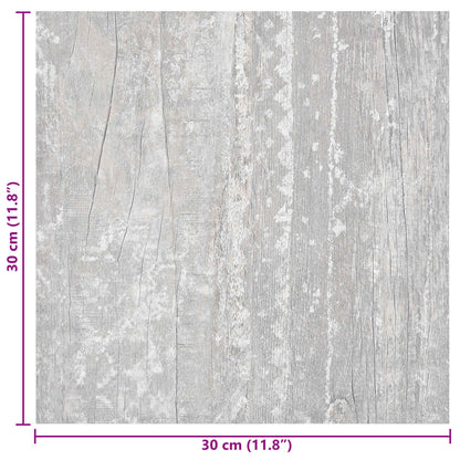 Samolepicí Podlahová Prkna 30,5 X 30,5 Cm 20 Pcs Pvc Šedá