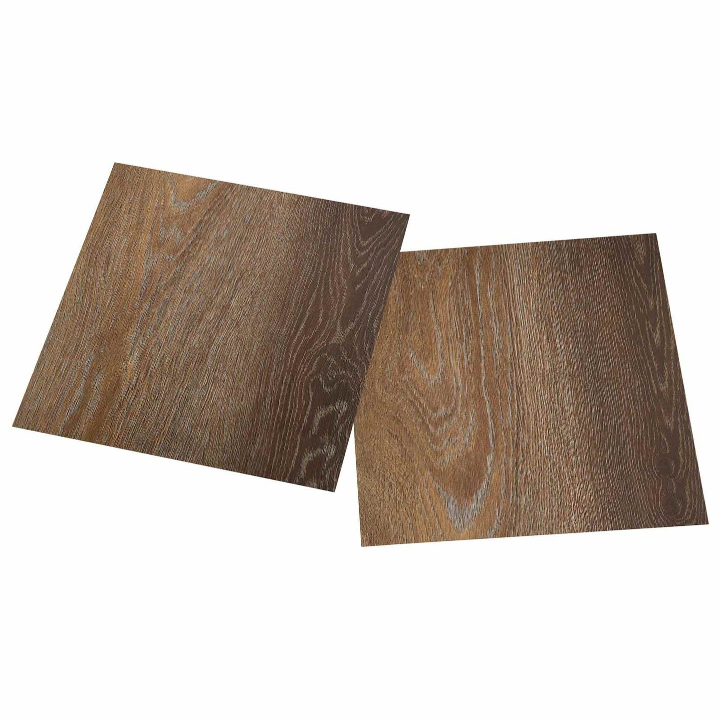 Samolepicí Podlahová Prkna 30,5 X 30,5 Cm 20 Pcs Pvc Hnědá