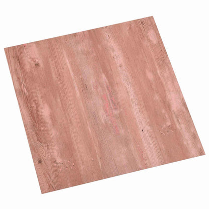 Samolepicí Podlahová Prkna 30,5 X 30,5 Cm 20 Pcs Pvc Červená