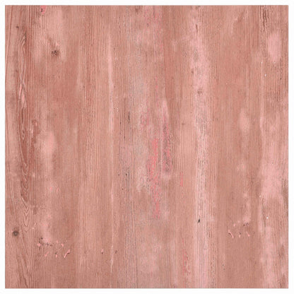 Samolepicí Podlahová Prkna 30,5 X 30,5 Cm 20 Pcs Pvc Červená