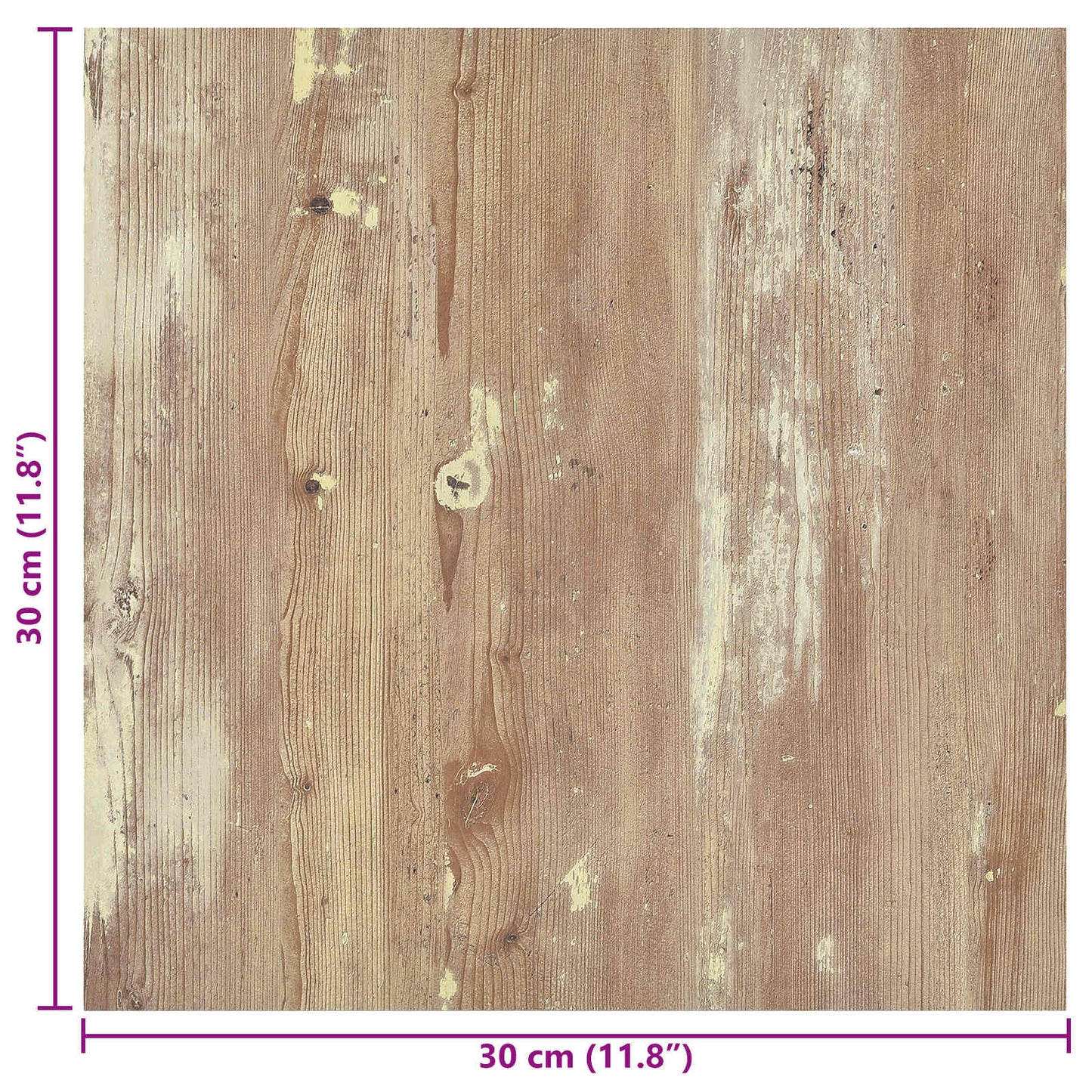 Samolepicí Podlahová Prkna 30,5 X 30,5 Cm 20 Pcs Pvc