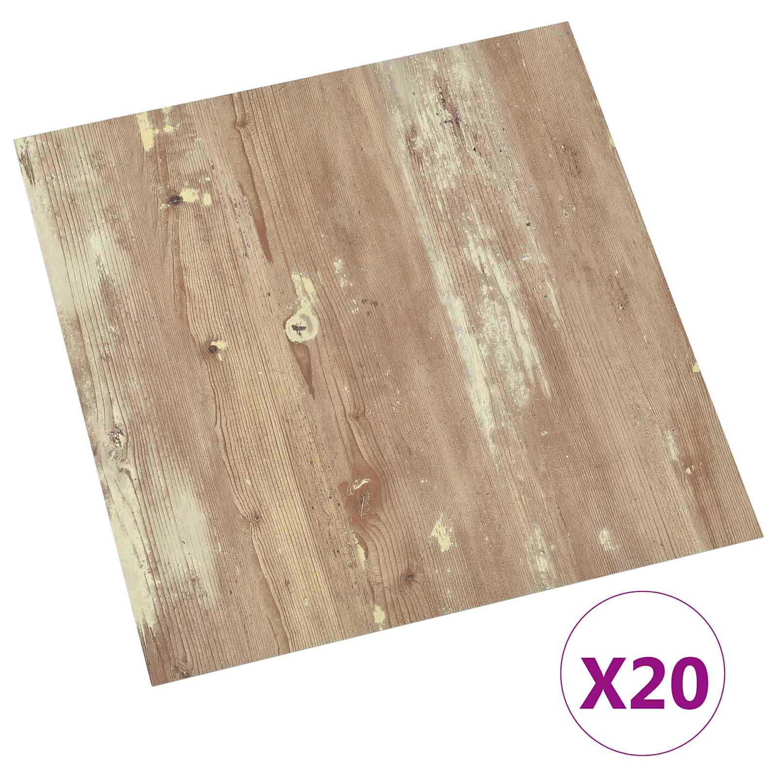 Samolepicí Podlahová Prkna 30,5 X 30,5 Cm 20 Pcs Pvc