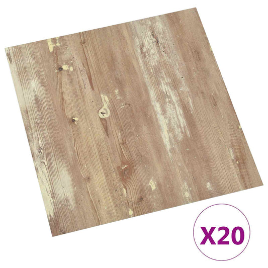 Samolepicí Podlahová Prkna 30,5 X 30,5 Cm 20 Pcs Pvc