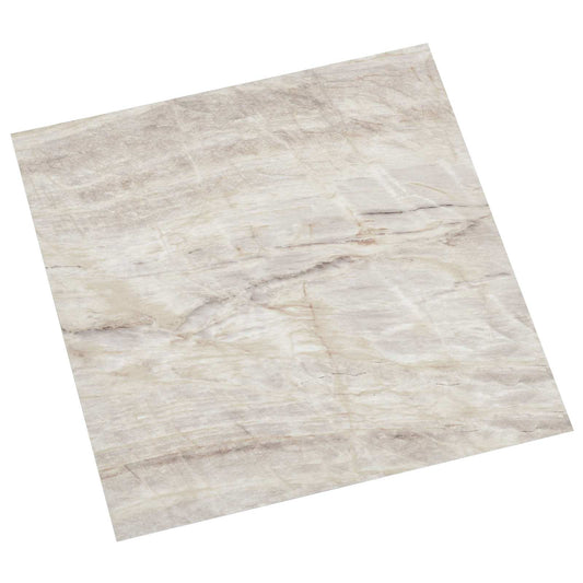 Samolepicí Podlahová Prkna 30,5 X 30,5 Cm 20 Pcs Pvc Béžová