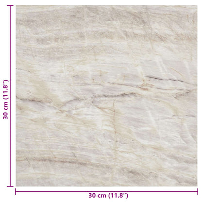Samolepicí Podlahová Prkna 30,5 X 30,5 Cm 20 Pcs Pvc Béžová