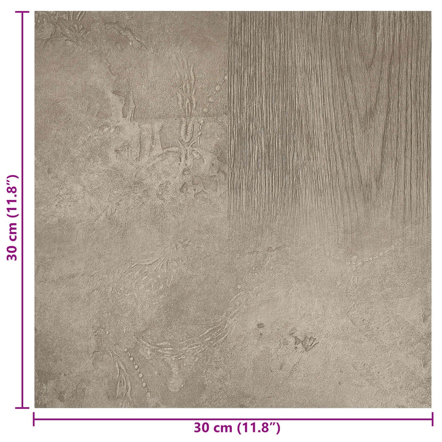 Samolepicí Podlahová Prkna 30,5 X 30,5 Cm 20 Pcs Pvc