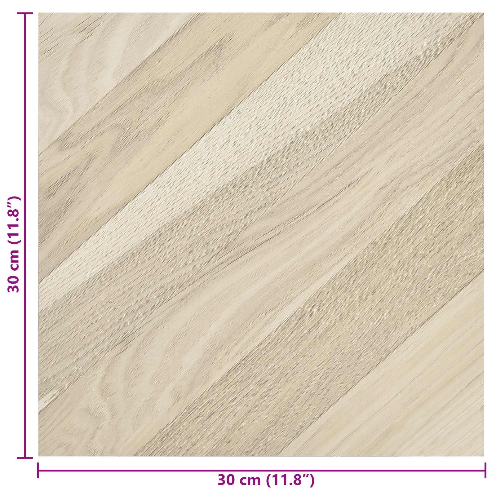 Samolepicí Podlahová Prkna 30,5 X 30,5 Cm 20 Pcs Pvc