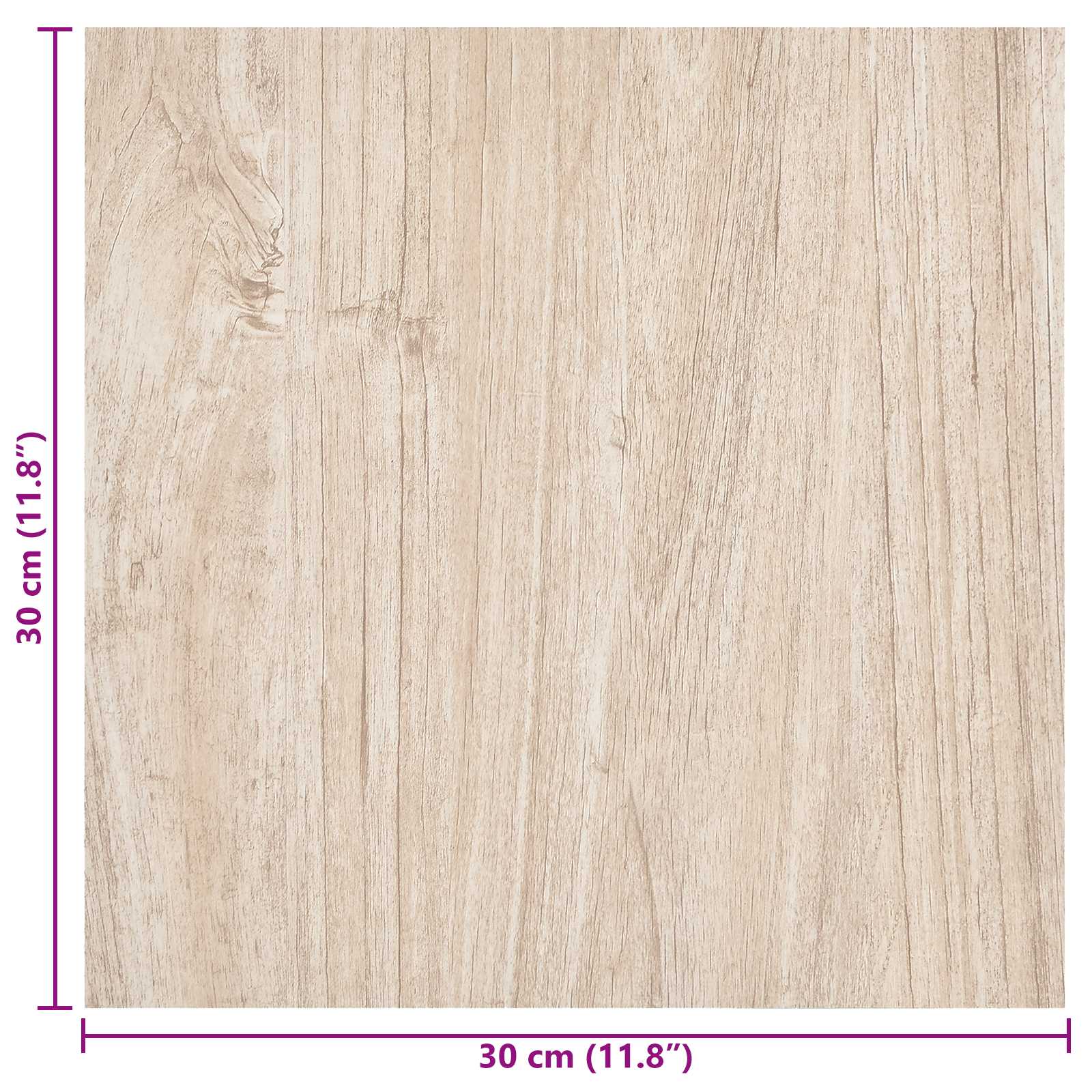 Samolepicí Podlahová Prkna 30,5 X 30,5 Cm 20 Pcs Pvc