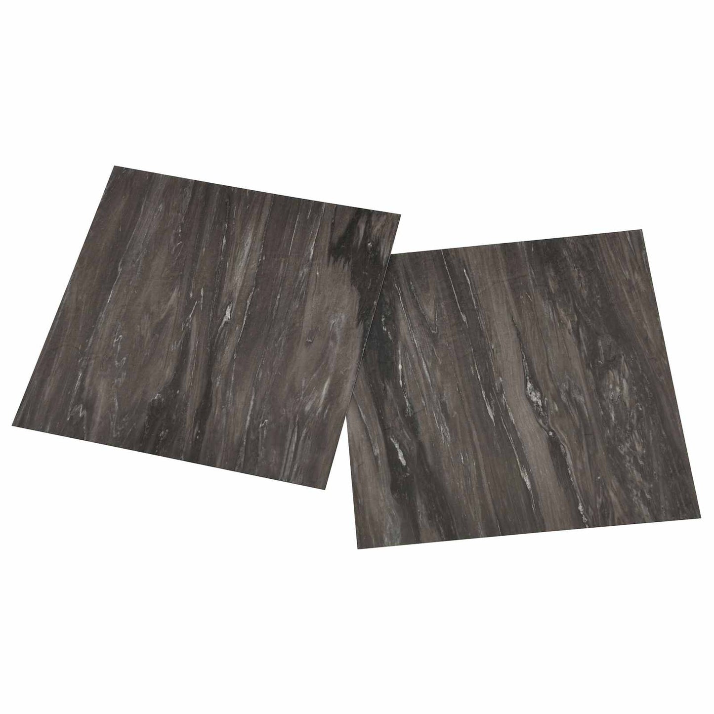 Samolepicí Podlahová Prkna 30,5 X 30,5 Cm 20 Pcs Pvc Tmavě Šedá