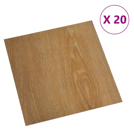 Samolepicí Podlahová Prkna 30,5 X 30,5 Cm 20 Pcs Pvc Dřevo