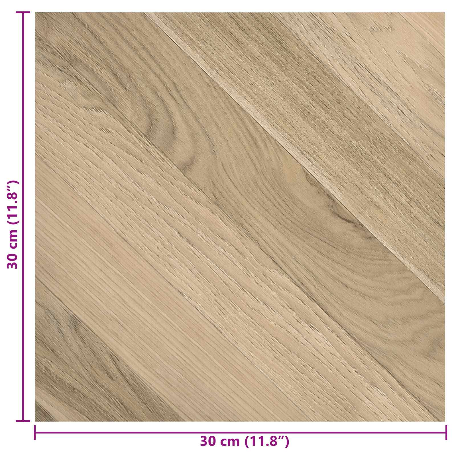 Samolepicí Podlahová Prkna 30,5 X 30,5 Cm 20 Pcs Pvc