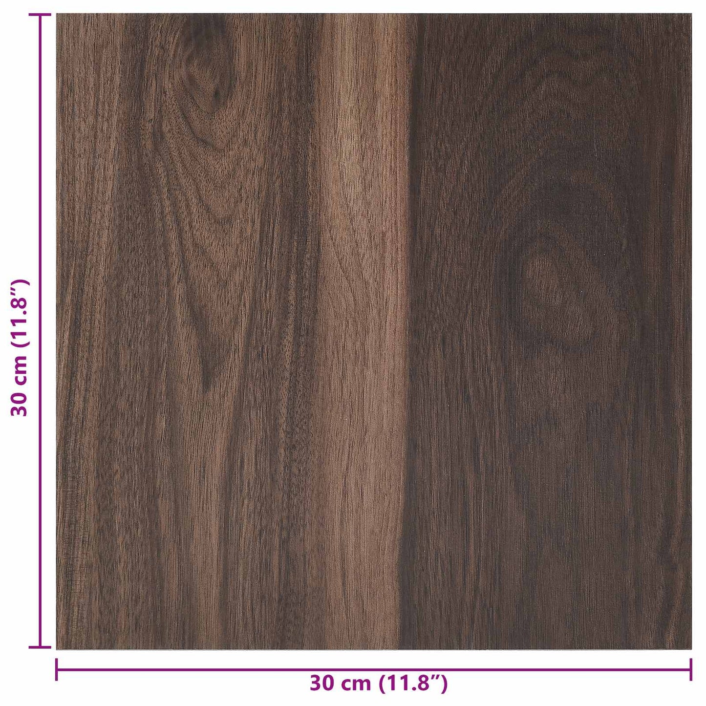 Samolepicí Podlahová Prkna 30,5 X 30,5 Cm 20 Pcs Pvc