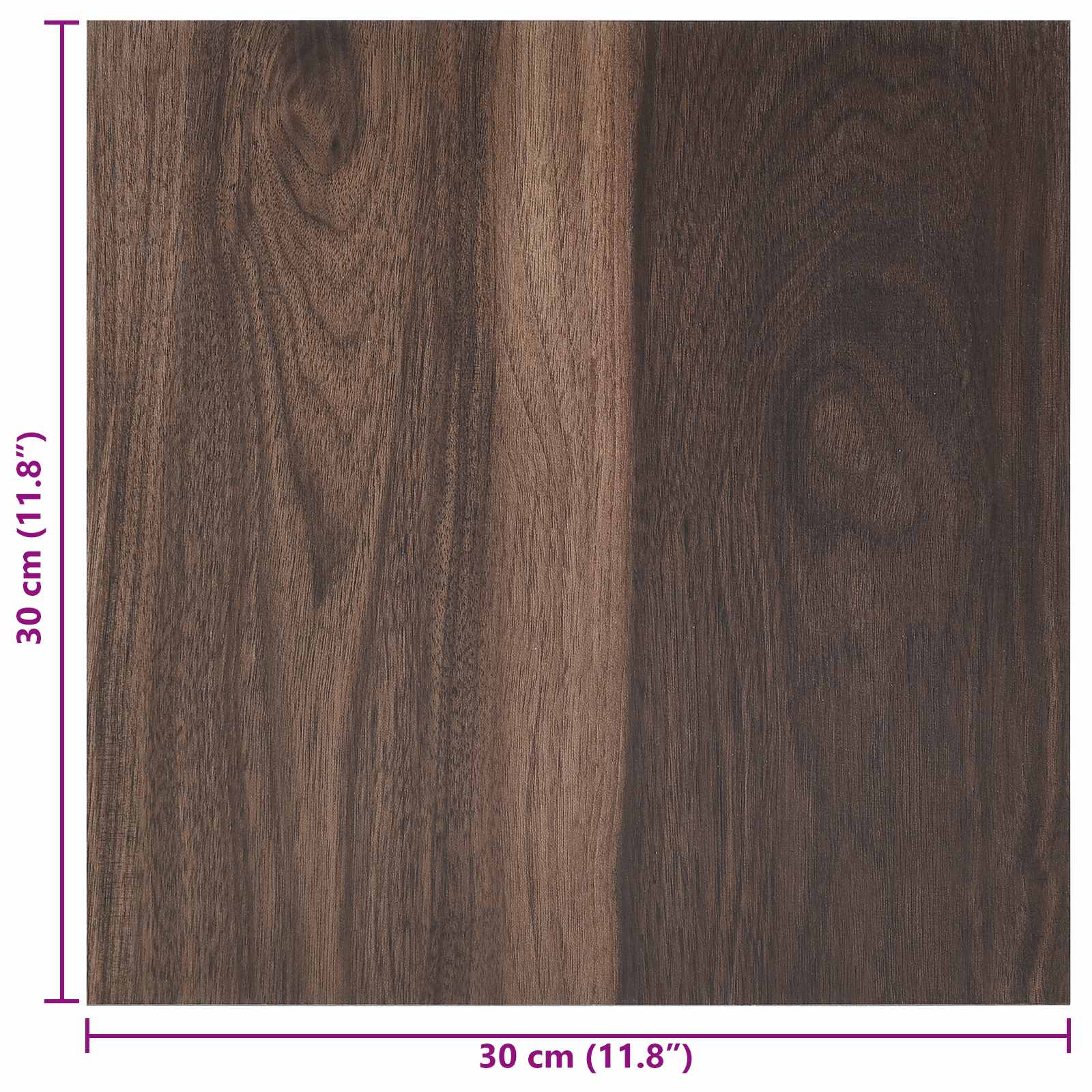 Samolepicí Podlahová Prkna 30,5 X 30,5 Cm 20 Pcs Pvc