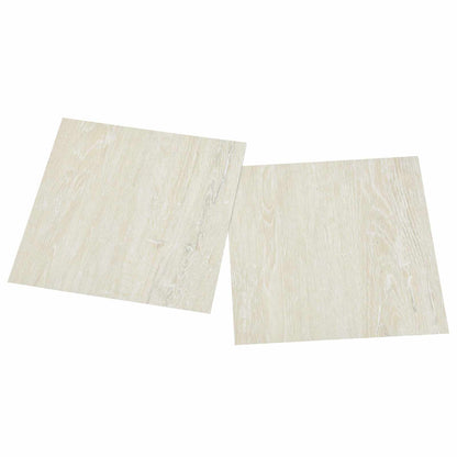 Samolepicí Podlahová Prkna 30,5 X 30,5 Cm 20 Pcs Pvc Krémová