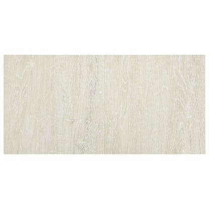 Samolepicí Podlahová Prkna 30,5 X 30,5 Cm 20 Pcs Pvc Krémová