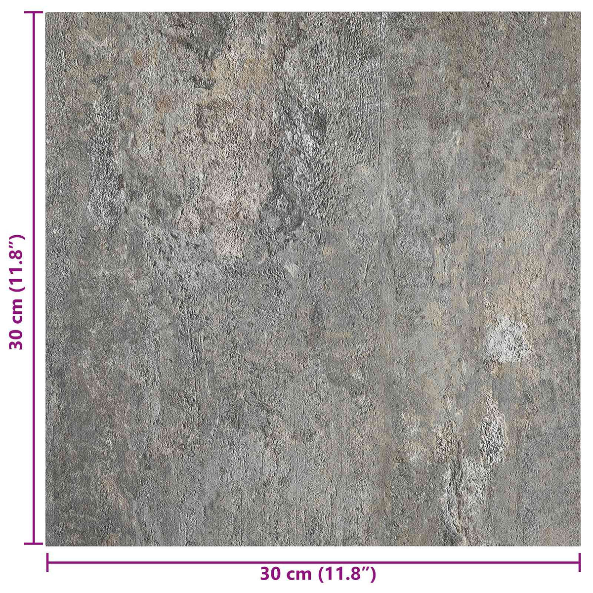 Samolepicí Podlahová Prkna 30,5 X 30,5 Cm 20 Pcs Pvc Kameny