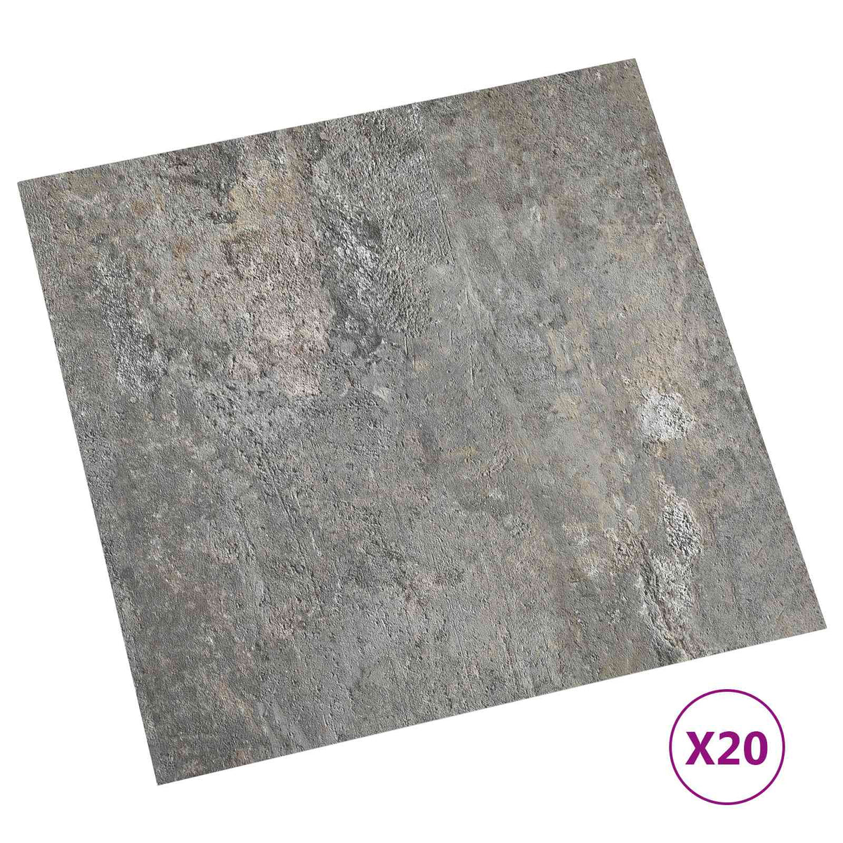 Samolepicí Podlahová Prkna 30,5 X 30,5 Cm 20 Pcs Pvc Kameny