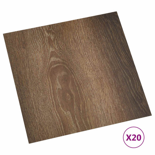 Samolepicí Podlahová Prkna 30,5 X 30,5 Cm 20 Pcs Pvc