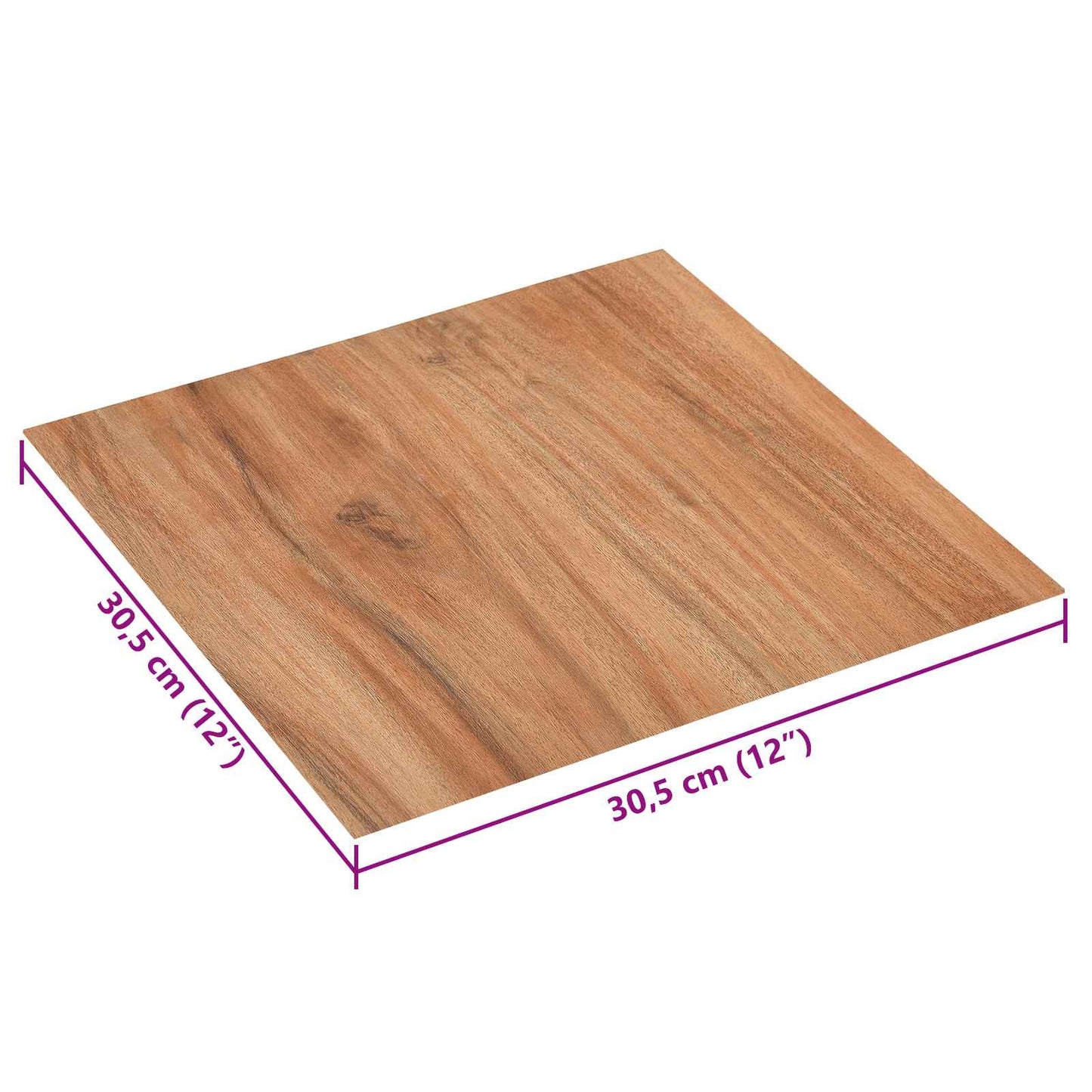 Samolepicí Podlahová Prkna 30,5 X 30,5 Cm 20 Pcs Pvc