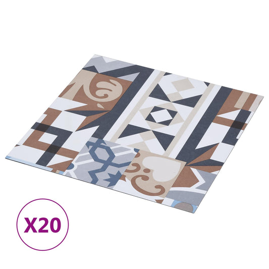 Samolepicí Podlahová Prkna 30,5 X 30,5 Cm 20 Pcs Pvc Mono Vzor