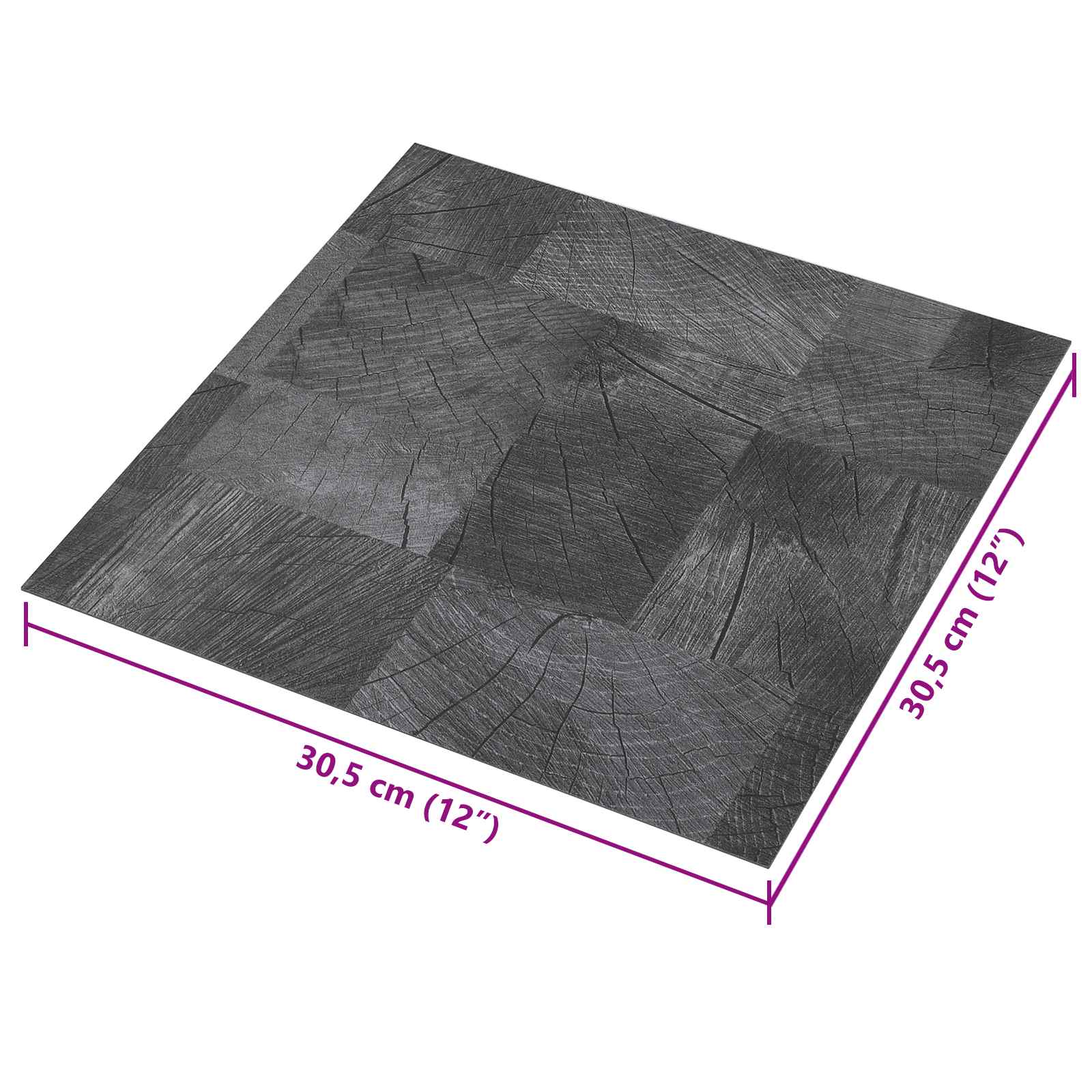 Samolepicí Podlahová Prkna 30,5 X 30,5 Cm 20 Pcs Pvc