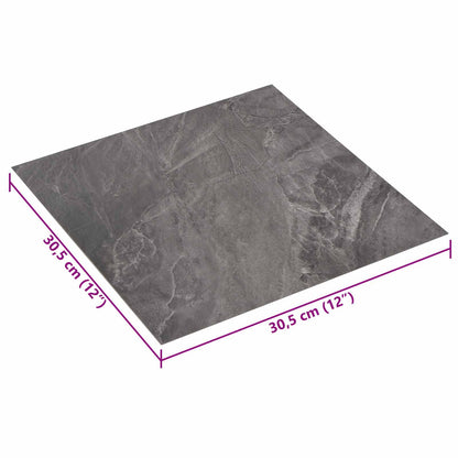 Samolepicí Podlahová Prkna 30,5 X 30,5 Cm 20 Pcs Pvc Černá