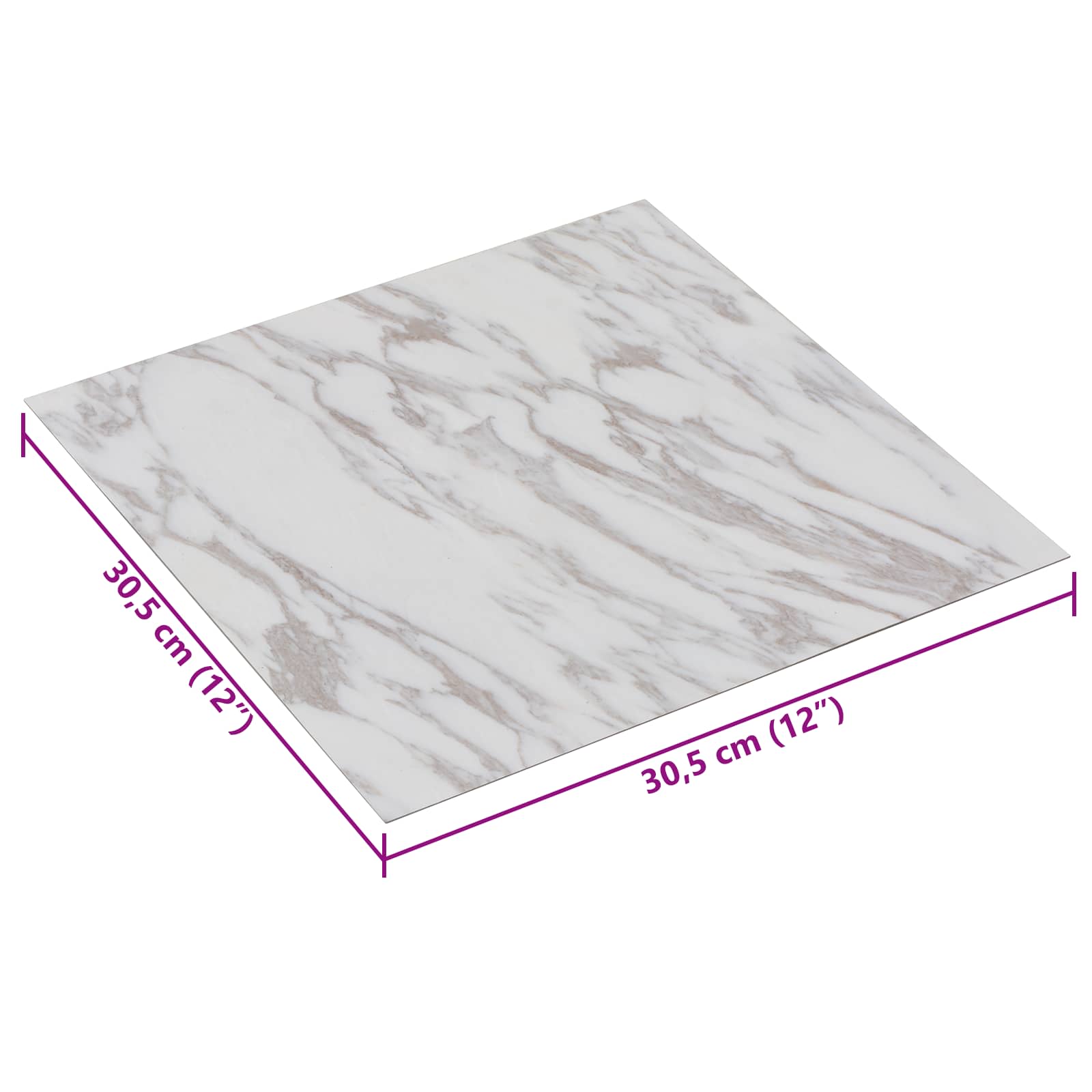 Samolepicí Podlahová Prkna 30,5 X 30,5 Cm 20 Pcs Pvc