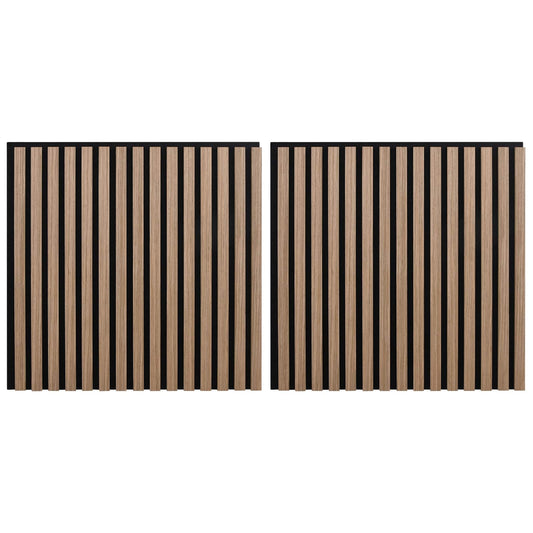 Nástěnné Panely 2 Pcs Hnědá 60,5 X 60 Cm