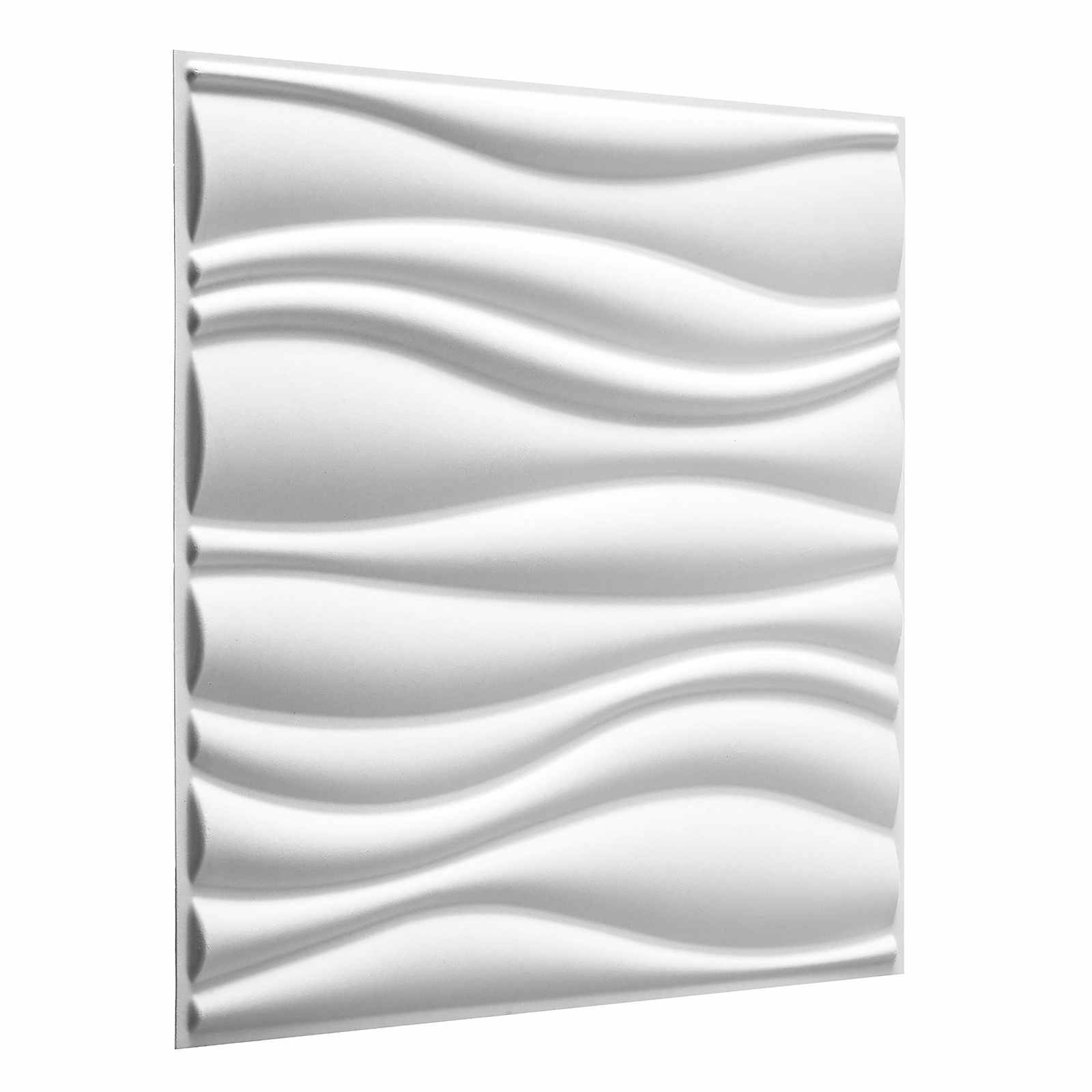 Nástěnné Panely 4 Pcs 50 X 50 Cm Bílá