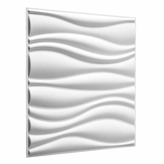 Nástěnné Panely 4 Pcs 50 X 50 Cm Bílá