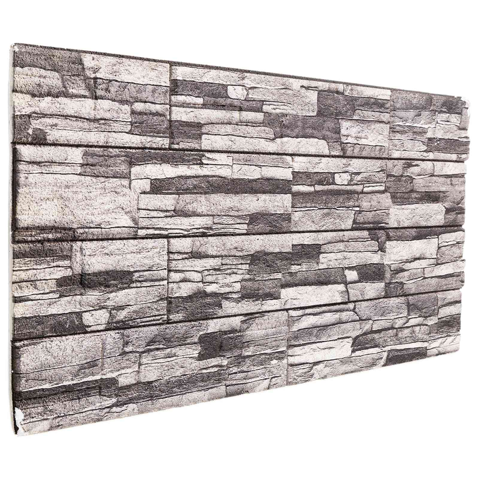 Nástěnné Panely 10 Pcs Tmavě Šedá A Světle Šedá 100 X 50 Cm