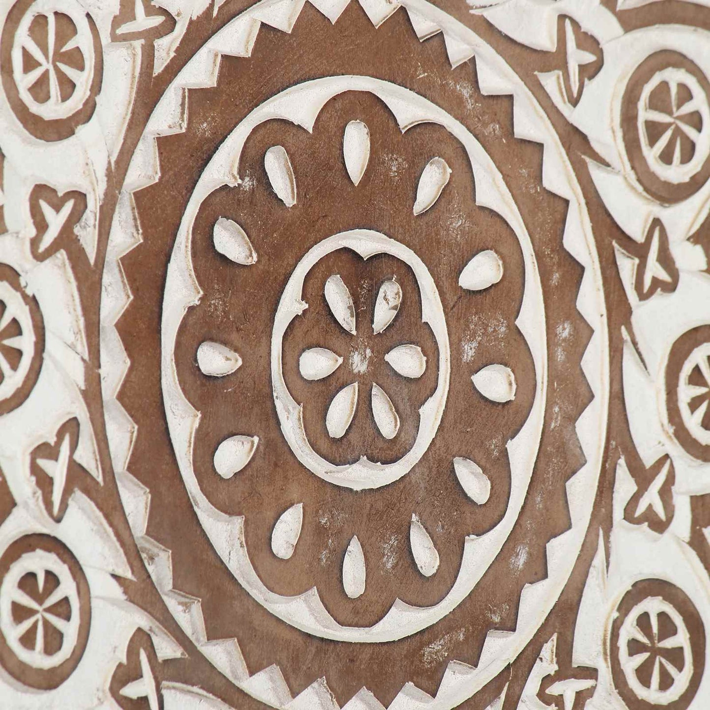 Umělecký Dekor 2 Ks 40 X 40 X 1,5 Cm Dřevěný Materiál