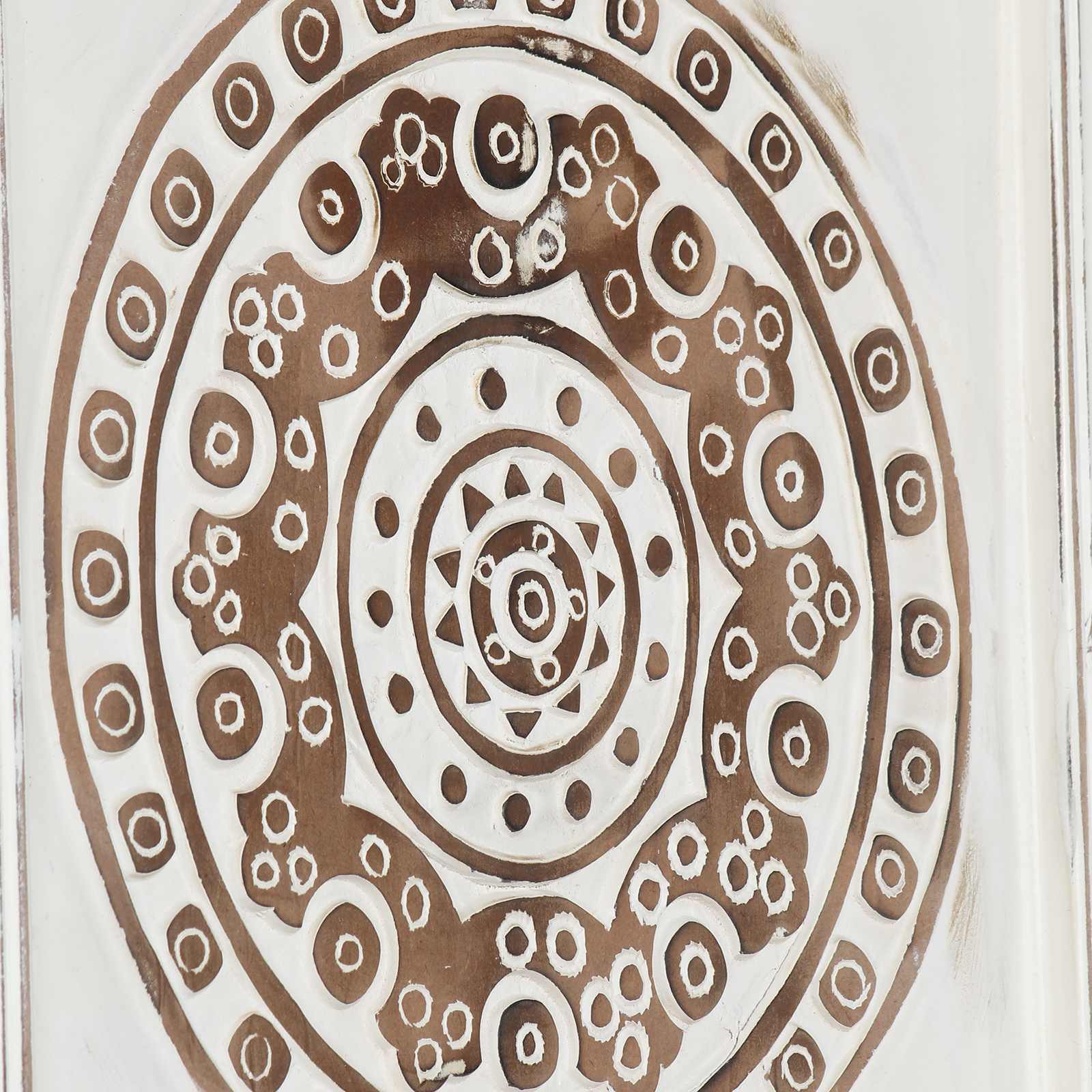 Umělecký Dekor 2 Ks 40 X 40 X 1,5 Cm Dřevěný Materiál