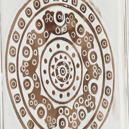 Umělecký Dekor 2 Ks 40 X 40 X 1,5 Cm Dřevěný Materiál