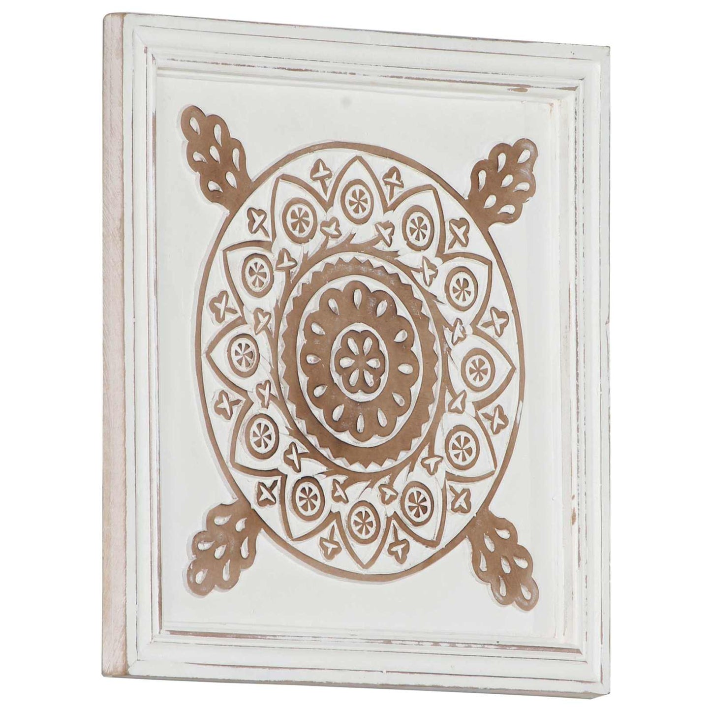 Umělecký Dekor 2 Ks 40 X 40 X 1,5 Cm Dřevěný Materiál