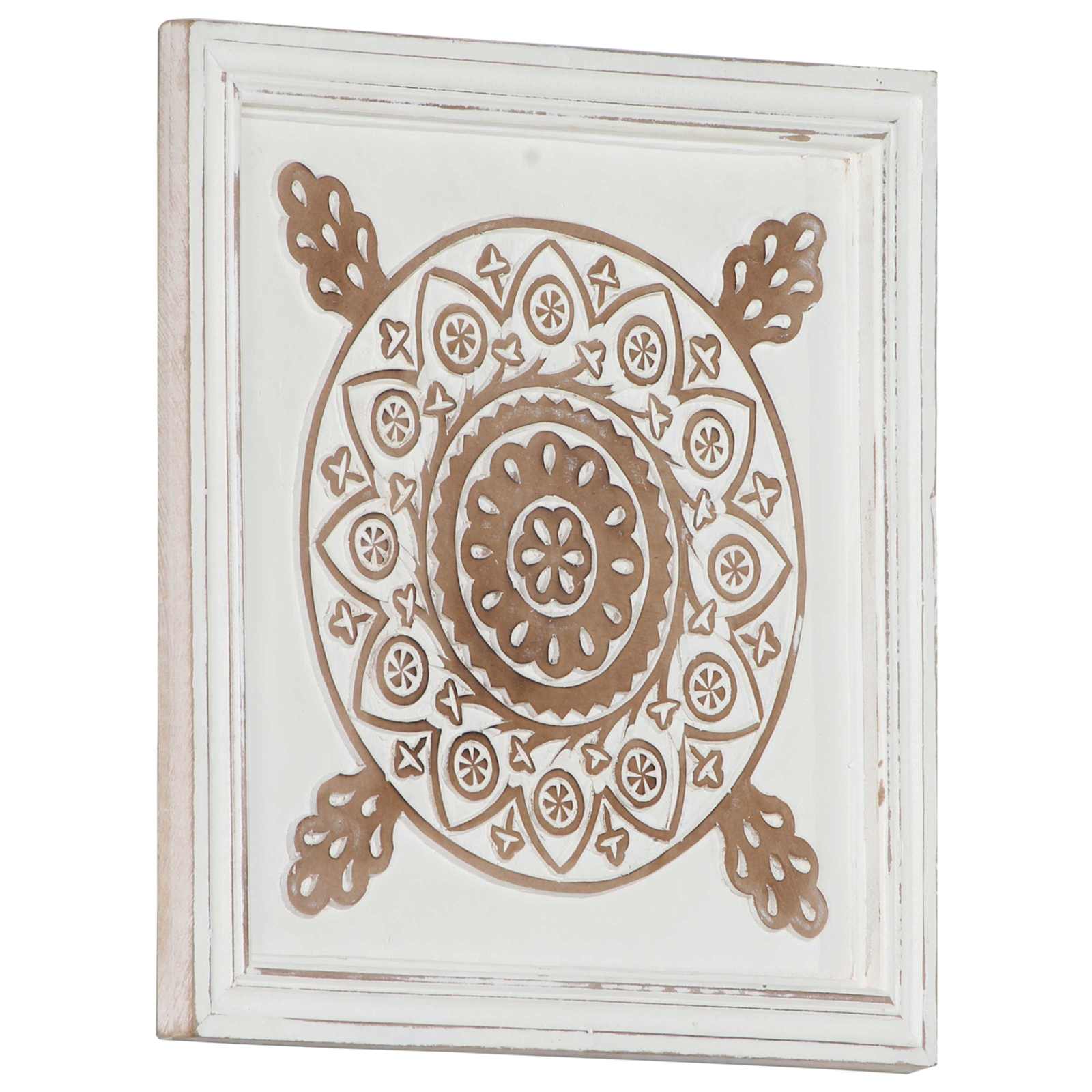 Umělecký Dekor 2 Ks 40 X 40 X 1,5 Cm Dřevěný Materiál