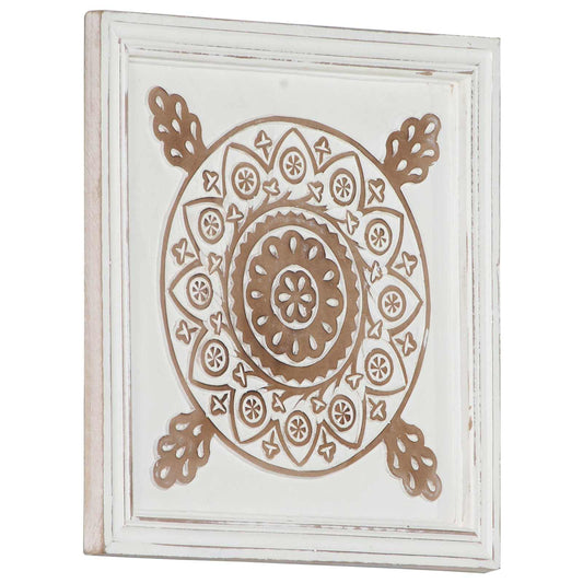 Umělecký Dekor 2 Ks 40 X 40 X 1,5 Cm Dřevěný Materiál