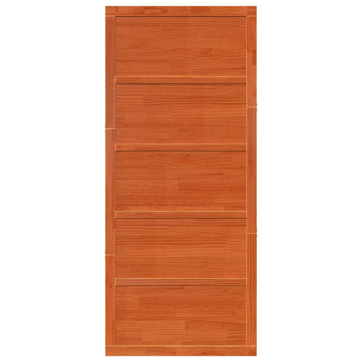 Zavěsné Posuvné Dveře Voskově Hnědá 100 X 2,5 X 208 Cm